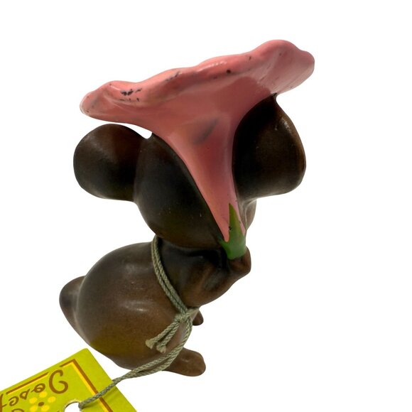 Vintage Josef Originals Mouse Village Figurine Raindrops Mice Kitsch MCM - Picture 4 of 5